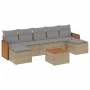 Gartensofa-Set mit beigen Kissen 8 Stück PE-Rattan von , Gartensets - Ref: Foro24-3227921, Preis: 449,84 €, Rabatt: %
