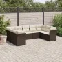 9-teiliges Gartensofa-Set und braune synthetische Rattankissen von , Gartensets - Ref: Foro24-3249972, Preis: 586,74 €, Rabat...