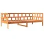 Sofá cama de madera maciza de pino marrón cera 90x190 cm de , Camas y somieres - Ref: Foro24-844410, Precio: 85,15 €, Descuen...