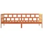 Sofá cama de madera maciza de pino marrón cera 90x190 cm de , Camas y somieres - Ref: Foro24-844410, Precio: 85,15 €, Descuen...