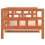 Sofá cama de madera maciza de pino marrón cera 90x190 cm de , Camas y somieres - Ref: Foro24-844410, Precio: 85,15 €, Descuen...