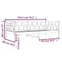 Sofá cama de madera maciza de pino marrón cera 90x190 cm de , Camas y somieres - Ref: Foro24-844410, Precio: 85,15 €, Descuen...