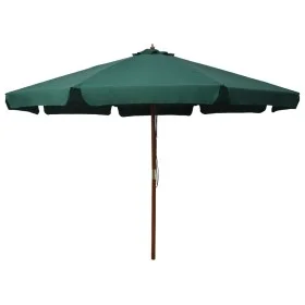 Sonnenschirm mit grüner Holzstange 330 cm von vidaXL, Sonnenschirme - Ref: Foro24-47213, Preis: 143,05 €, Rabatt: %