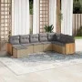 Juego de sofás de jardín con cojines beige 8 pzas ratán PE von , Gartensets - Ref: Foro24-3227928, Preis: 502,28 €, Rabatt: %