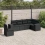 6-piece garden sofa set and black synthetic rattan cushions by , Garden sets - Ref: Foro24-3254962, Price: 425,35 €, Discount: %