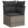 9-teiliges Gartenmöbel-Set und graue synthetische Rattankissen von , Gartensets - Ref: Foro24-3255913, Preis: 483,32 €, Rabat...