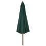 Sonnenschirm mit grüner Holzstange 330 cm von vidaXL, Sonnenschirme - Ref: Foro24-47213, Preis: 152,63 €, Rabatt: %