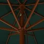 Garden umbrella with green wooden pole 330 cm by vidaXL, Umbrellas - Ref: Foro24-47213, Price: 163,12 €, Discount: %