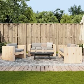 Garden furniture set 2 pieces solid pine wood by , Garden sets - Ref: Foro24-3216895, Price: 341,28 €, Discount: %