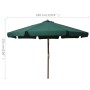 Sonnenschirm mit grüner Holzstange 330 cm von vidaXL, Sonnenschirme - Ref: Foro24-47213, Preis: 152,63 €, Rabatt: %