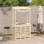 Garden bar table with solid wood roof 112.5x57x195.5 cm by , Garden tables - Ref: Foro24-832534, Price: 179,53 €, Discount: %