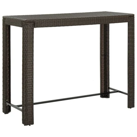 High garden table made of synthetic brown rattan 140.5x60.5x110.5 cm by vidaXL, Garden tables - Ref: Foro24-45876, Price: 93,...