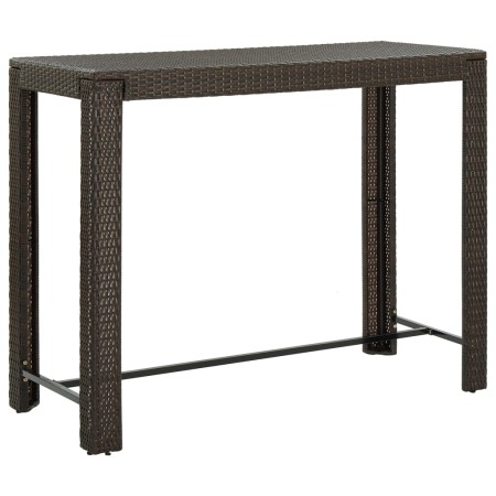 Hoher Gartentisch Kunstrattan braun 140,5x60,5x110,5 cm von vidaXL, Gartentische - Ref: Foro24-45876, Preis: 96,53 €, Rabatt: %