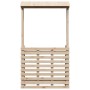 Garden bar table with solid wood roof 112.5x57x195.5 cm by , Garden tables - Ref: Foro24-832534, Price: 188,05 €, Discount: %