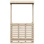 Garden bar table with solid wood roof 112.5x57x195.5 cm by , Garden tables - Ref: Foro24-832534, Price: 179,53 €, Discount: %