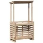 Garden bar table with solid wood roof 112.5x57x195.5 cm by , Garden tables - Ref: Foro24-832534, Price: 179,53 €, Discount: %
