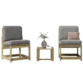Gartenmöbel-Set 3-teilig aus imprägniertem Kiefernholz von , Gartenstühle - Ref: Foro24-832624, Preis: 92,38 €, Rabatt: %
