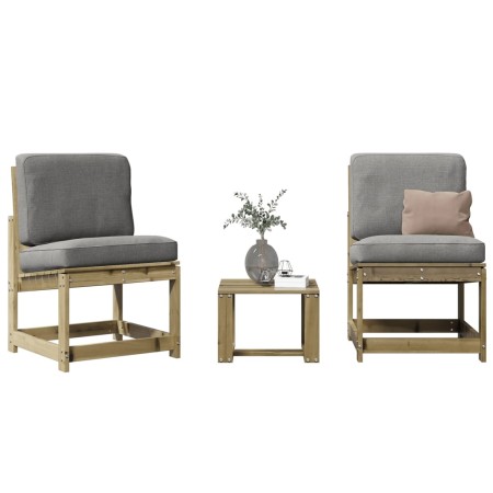 Gartenmöbel-Set 3-teilig aus imprägniertem Kiefernholz von , Gartenstühle - Ref: Foro24-832624, Preis: 93,27 €, Rabatt: %