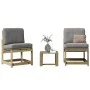 Garden furniture set 3 pieces impregnated pine wood by , Garden chairs - Ref: Foro24-832624, Price: 92,38 €, Discount: %