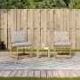 Garden furniture set 3 pieces impregnated pine wood by , Garden chairs - Ref: Foro24-832624, Price: 92,38 €, Discount: %