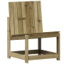 Juego de muebles de jardín 3 pzas madera de pino impregnada
