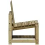 Garden furniture set 3 pieces impregnated pine wood by , Garden chairs - Ref: Foro24-832624, Price: 92,38 €, Discount: %