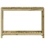 Plantation table with impregnated pine wood shelf 108x35x75 cm by , Pot stands - Ref: Foro24-832396, Price: 84,78 €, Discount: %