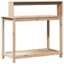 Pflanztisch mit Kiefernholzregalen 108x50x109,5 cm von , Topfständer - Ref: Foro24-832412, Preis: 83,85 €, Rabatt: %