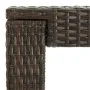 High garden table made of synthetic brown rattan 140.5x60.5x110.5 cm by vidaXL, Garden tables - Ref: Foro24-45876, Price: 93,...
