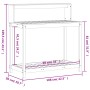 Pflanztisch mit Kiefernholzregalen 108x50x109,5 cm von , Topfständer - Ref: Foro24-832412, Preis: 83,85 €, Rabatt: %
