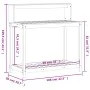 Planting table with pine wood shelves 108x50x109.5 cm by , Pot stands - Ref: Foro24-832412, Price: 82,99 €, Discount: %