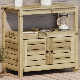 Mesa plantación con estantes madera impregnada 82,5x45x81 cm de , Soportes para macetas - Ref: Foro24-832431, Precio: 144,52 ...