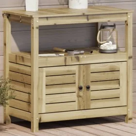 Plantagentisch mit imprägnierten Holzregalen 82,5 x 45 x 81 cm von , Topfständer - Ref: Foro24-832431, Preis: 137,70 €, Rabat...