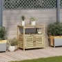 Plantation table with impregnated wood shelves 82.5x45x81 cm by , Pot stands - Ref: Foro24-832431, Price: 137,93 €, Discount: %