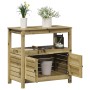 Plantation table with impregnated wood shelves 82.5x45x81 cm by , Pot stands - Ref: Foro24-832431, Price: 144,52 €, Discount: %