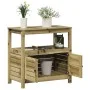 Plantation table with impregnated wood shelves 82.5x45x81 cm by , Pot stands - Ref: Foro24-832431, Price: 137,93 €, Discount: %