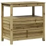Plantation table with impregnated wood shelves 82.5x45x81 cm by , Pot stands - Ref: Foro24-832431, Price: 137,93 €, Discount: %