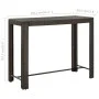 High garden table made of synthetic brown rattan 140.5x60.5x110.5 cm by vidaXL, Garden tables - Ref: Foro24-45876, Price: 93,...