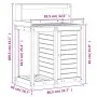 Pflanztisch mit Douglasienholzregalen 82,5x50x109,5 cm von , Topfständer - Ref: Foro24-832425, Preis: 157,37 €, Rabatt: %