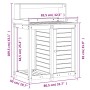 Planting table with Douglas wood shelves 82.5x50x109.5 cm by , Pot stands - Ref: Foro24-832425, Price: 159,42 €, Discount: %