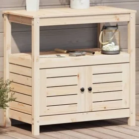 Planting table with shelves solid pine wood 82.5x45x81cm by , Pot stands - Ref: Foro24-832427, Price: 116,83 €, Discount: %