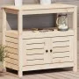 Pflanztisch mit Regalen aus massivem Kiefernholz 82,5x45x81cm von , Topfständer - Ref: Foro24-832427, Preis: 116,83 €, Rabatt: %
