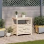 Pflanztisch mit Regalen aus massivem Kiefernholz 82,5x45x81cm von , Topfständer - Ref: Foro24-832427, Preis: 116,83 €, Rabatt: %