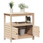 Pflanztisch mit Regalen aus massivem Kiefernholz 82,5x45x81cm von , Topfständer - Ref: Foro24-832427, Preis: 118,76 €, Rabatt: %
