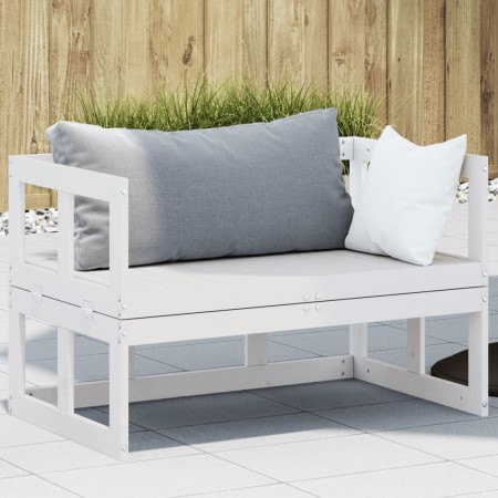 Extendable garden sofa bench solid white pine wood by , garden benches - Ref: Foro24-832611, Price: 125,25 €, Discount: %