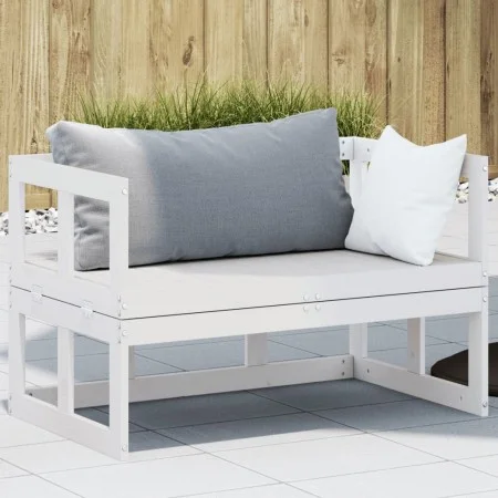 Extendable garden sofa bench solid white pine wood by , garden benches - Ref: Foro24-832611, Price: 124,07 €, Discount: %