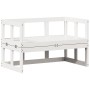 Ausziehbare Gartensofabank aus massivem weißem Kiefernholz von , Gartenbänke - Ref: Foro24-832611, Preis: 125,25 €, Rabatt: %