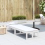 Ausziehbare Gartensofabank aus massivem weißem Kiefernholz von , Gartenbänke - Ref: Foro24-832611, Preis: 125,25 €, Rabatt: %