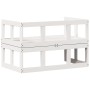 Ausziehbare Gartensofabank aus massivem weißem Kiefernholz von , Gartenbänke - Ref: Foro24-832611, Preis: 125,25 €, Rabatt: %
