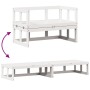Ausziehbare Gartensofabank aus massivem weißem Kiefernholz von , Gartenbänke - Ref: Foro24-832611, Preis: 125,25 €, Rabatt: %